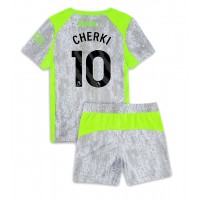 Stroje piłkarskie Manchester City Rayan Cherki #10 Koszulka Trzeciej dla dzieci 2025-26 Krótki Rękaw (+ szorty)